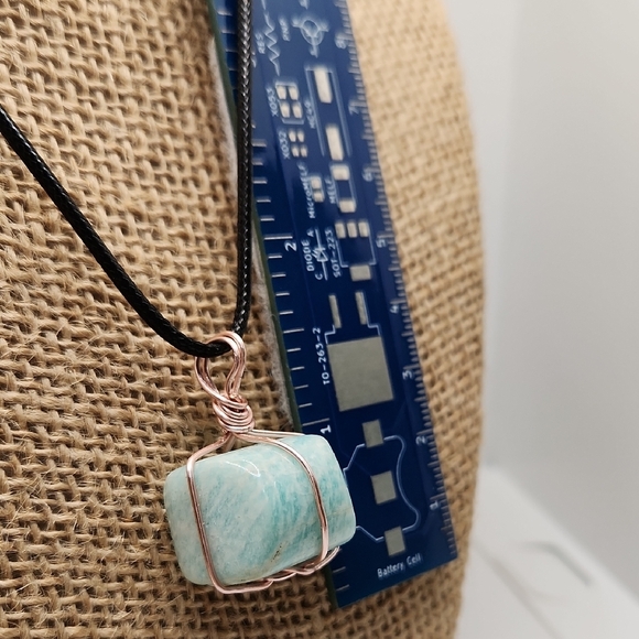 Hand Crafted Jewelry Hand Crafted Amazonite Wirewrapped Pendant 7
